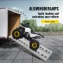 72"x15"x2.5" Aluminum Ramps 6000Lbs Car Trailer Truck 1 Pair Ramps