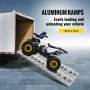 VEVOR 94 X 15 X 3,25 pulgadas 94x15x3,25 pulgadas aluminio 6000LBS capacidad coche remolque camión ATV 1 par 2 rampas