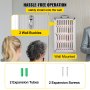 VEVOR Cell Phone Storage Cabinet, 36 Slots, Aluminum Alloy Pocket Chart Storage Locker Box with Portable Handle, Key Lock & Handwritten Tags, Wall Mounted for Classroom, Office, Gym