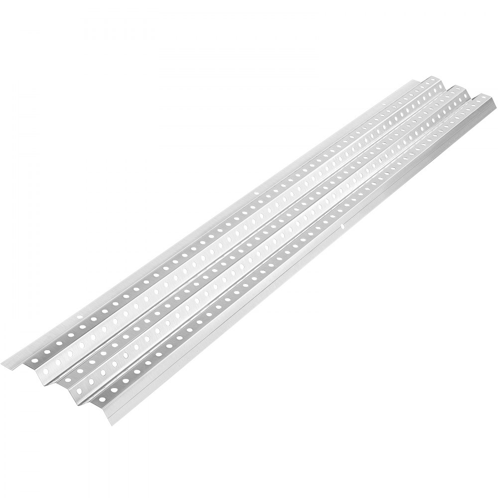 VEVOR Protectores de canalones, 5" x 3' cada sistema de cubiertas de canalones, 18 paquetes de protectores de canalones de hojas de 54 pies, protectores de aluminio con acabado de molino para canalones, cubiertas de canalones de corte de longitud DIY para techos de madera, mental, tejas
