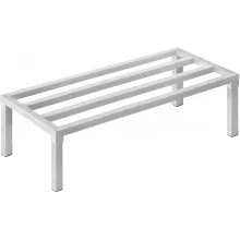 Newly Upgraded！VEVOR Aluminum Dunnage Rack Stationary Dunnage Rack 48” x 20” x 12” Storage Rack