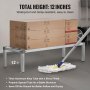 Newly Upgraded！VEVOR Aluminum Dunnage Rack Stationary Dunnage Rack 48” x 20” x 12” Storage Rack