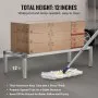 Newly Upgraded！VEVOR Aluminum Dunnage Rack Stationary Dunnage Rack 48” x 20” x 12” Storage Rack