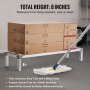 VEVOR Aluminum Dunnage Rack Stationary Dunnage Rack 48” x 14” x 8” Storage Rack