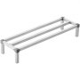 Newly Upgraded！VEVOR Aluminum Dunnage Rack Stationary Dunnage Rack 48” x 14” x 8” Storage Rack