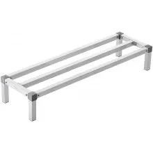 Newly Upgraded！VEVOR Aluminum Dunnage Rack Stationary Dunnage Rack 48” x 14” x 8” Storage Rack