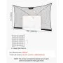 VEVOR Hockey Net Backstop,  366x213 cm Durable Hockey Goal Backstop Net with Extended Coverage, Lightweight and Portable Backyard Training Equipment, Easy Assembly, for Youth Adult (NET ONLY)