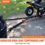 VEVOR tow bar connected to trailer, 10000 lbs high-load capacity, alloy steel construction.