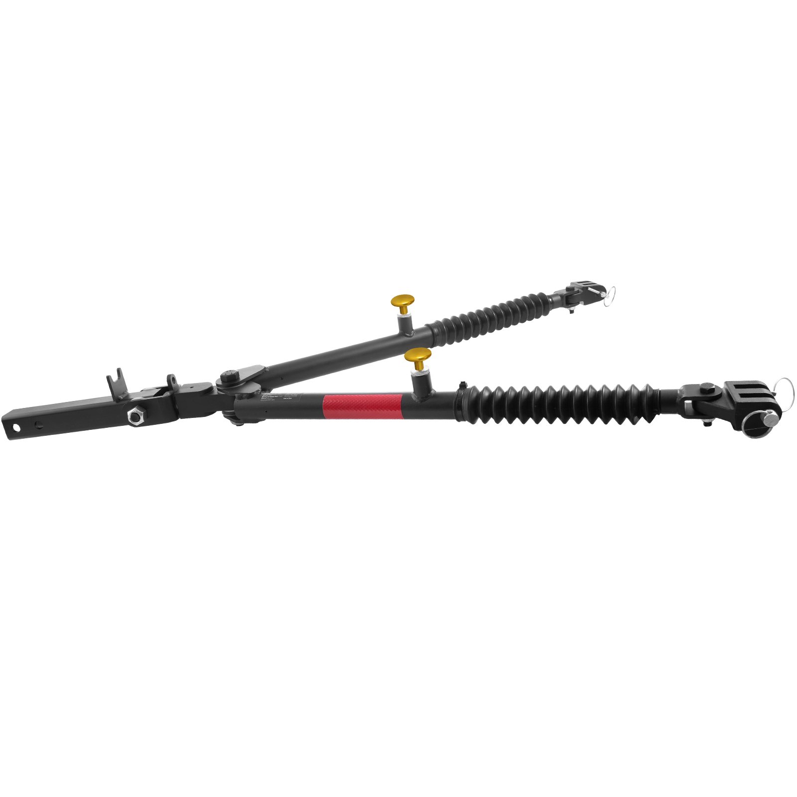 VEVOR Tow Bar, 3401 kg Towing Capacity with Ropes, Powder-Coating Alloy Steel Bumper-Mounted Universal Towing Bar with Max 1320 mm Telescopic Rod, Fits 50.8 mm Connector, for RV Car Trailer Truck