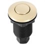 VEVOR Garbage Disposal Air Switch Kit, 2.5" Sink Top Air Switch for Food Waste Disposal, Brushed Gold Stainless Steel ON/OFF Air Button for Waste Disposer - Suitable for Stainless Steel Countertops