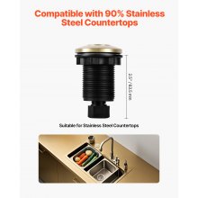 VEVOR Garbage Disposal Air Switch Kit 2.5" Sink Top Air Switch Waste Disposal