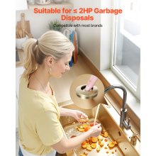 VEVOR Garbage Disposal Air Switch Kit 2.5" Sink Top Air Switch Waste Disposal