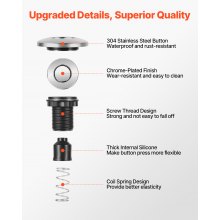 VEVOR Garbage Disposal Air Switch Kit Dual Outlet Sink Top Waste Disposal Switch