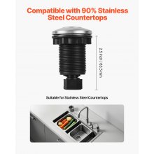 VEVOR Garbage Disposal Air Switch Kit 2.5" Air Button for Food Waste Disposal