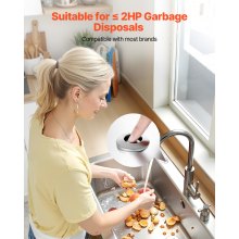 VEVOR Garbage Disposal Air Switch Kit 2.5" Air Button for Food Waste Disposal