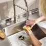VEVOR Garbage Disposal Air Switch Kit, 2.5" Sink Top Air Switch for Food Waste Disposal, Polished Stainless Steel ON/OFF Push Button for Waste Disposer - Suitable for Stainless Steel Countertops