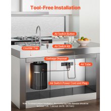VEVOR Garbage Disposal Air Switch Kit Sink Top Air Switch for Waste Disposal