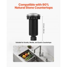 VEVOR Garbage Disposal Air Switch Kit Dual Outlet Sink Top Air Switch 3.5-inch