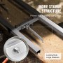 VEVOR Rail Mill Guide System 9 fot Motorsag Frese Rail Guide 4 tverrstangsett