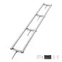 VEVOR Rail Mill Guide System 2.74 m Chainsaw Milling Rail Guide 4 Crossbar Kits