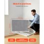 16x25x1 Aluminum Electrostatic Air Filter MERV 8 Actual 15.5x24.65x0.82