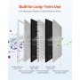 16x25x1 Aluminum Electrostatic Air Filter MERV 8 Actual 15.5x24.65x0.82