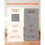 20x20x1 Aluminum Electrostatic Air Filter MERV 8 Actual 19.75x19.75x0.82