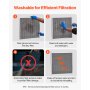 20x20x1 Aluminum Electrostatic Air Filter MERV 8 Actual 19.75x19.75x0.82