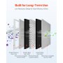 20x20x1 Aluminum Electrostatic Air Filter MERV 8 Actual 19.75x19.75x0.82