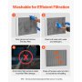 20x25x4 Aluminum Electrostatic Air Filter MERV 8 Actual 19.37x24.37x3.58