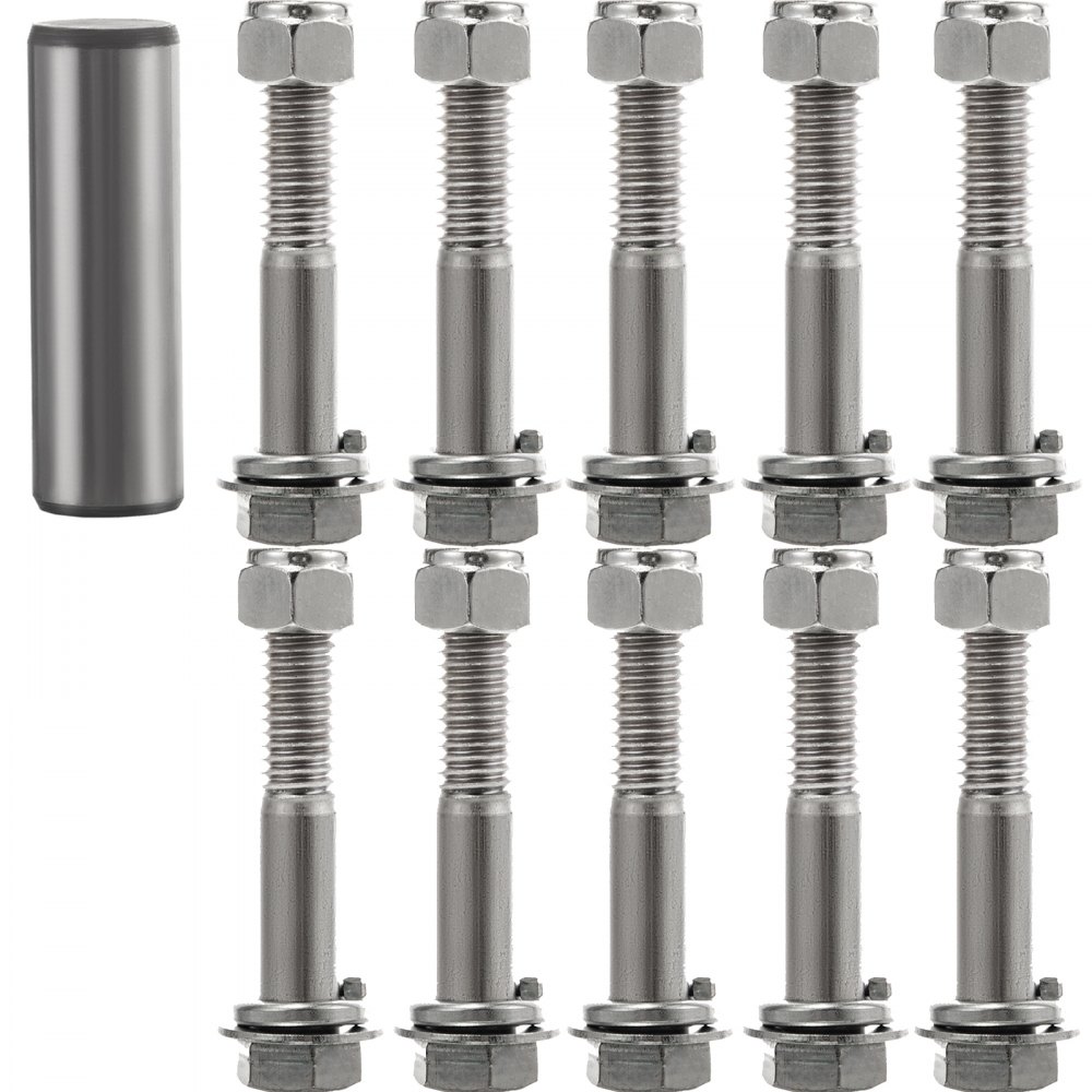 VEVOR Tractor Bolt on Hooks, 1/4" Bolt on Grab Hooks, 4700LBS G70 Forged Bolt on Hooks for Tractor Bucket with 1/2" Shackles, Work Well for Tractor Bucket, RV, UTV, Truck Hardware Included