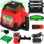 Self-leveling 360° Rotary Laser Level 500M Range Green Laser Beam W/ Case