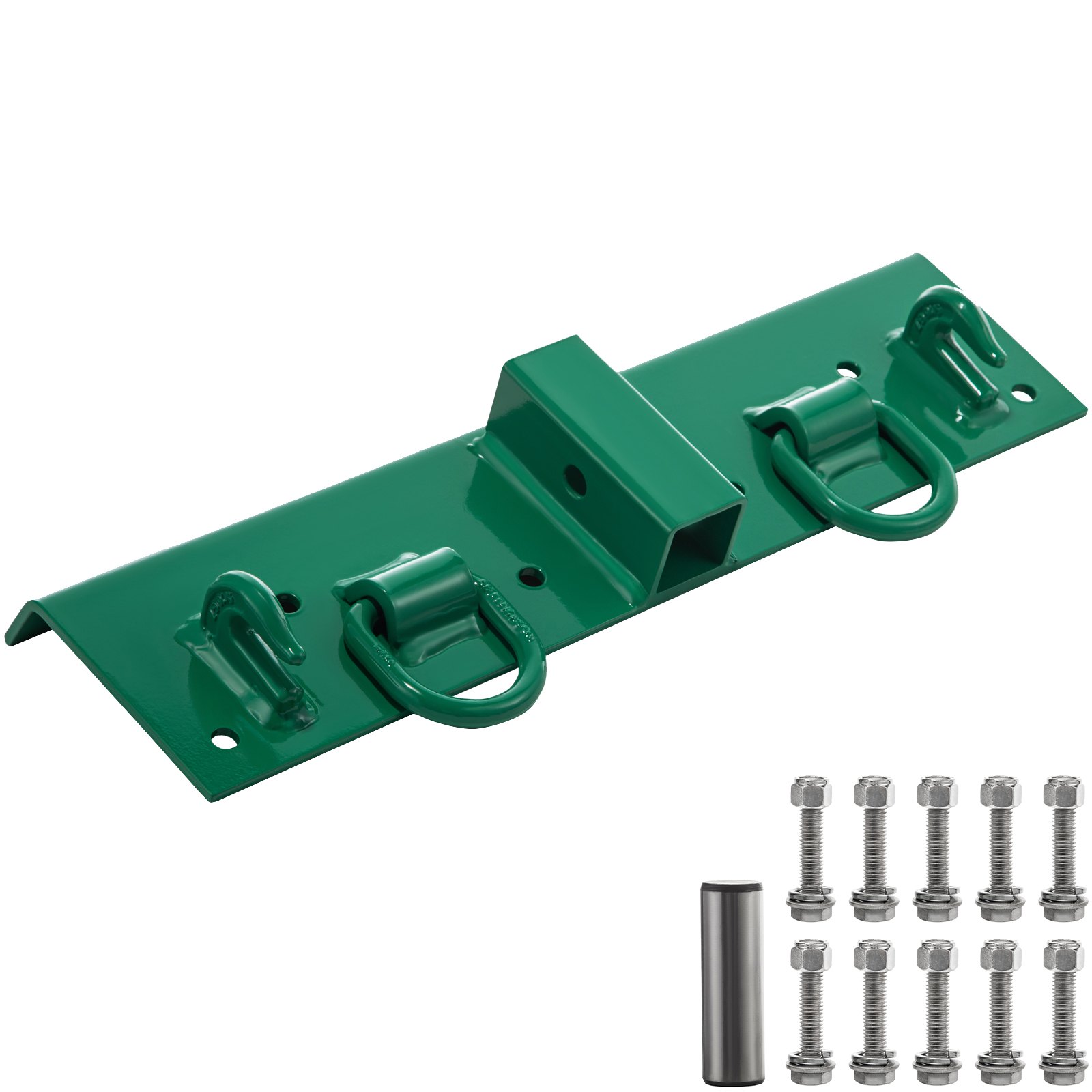 VEVOR Tractor Bolt on Hooks, 1/4\" Compact Bolt on Grab Hooks, Max 4700LBS G70 Forged Bolt on Hooks for Tractor Bucket with 1/2\" Shackles, Work Well for Tractor Bucket, RV, UTV, Truck Hardware Includ