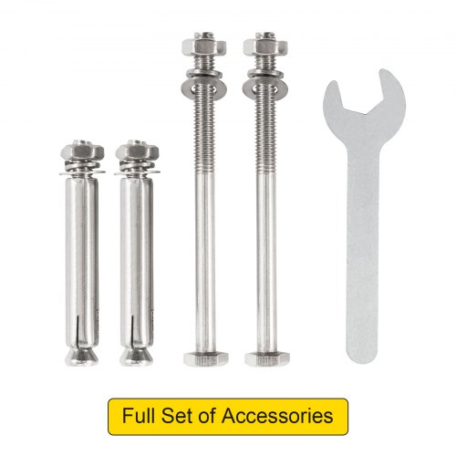 VEVOR Standoff Post Base 6x6 Inch Adjustable Post Base Post Mender Offers Moisture Protection Adjustable Post Anchor with Fiber Drawing Surface and Full Set of Accessories for Rough Size Lumber