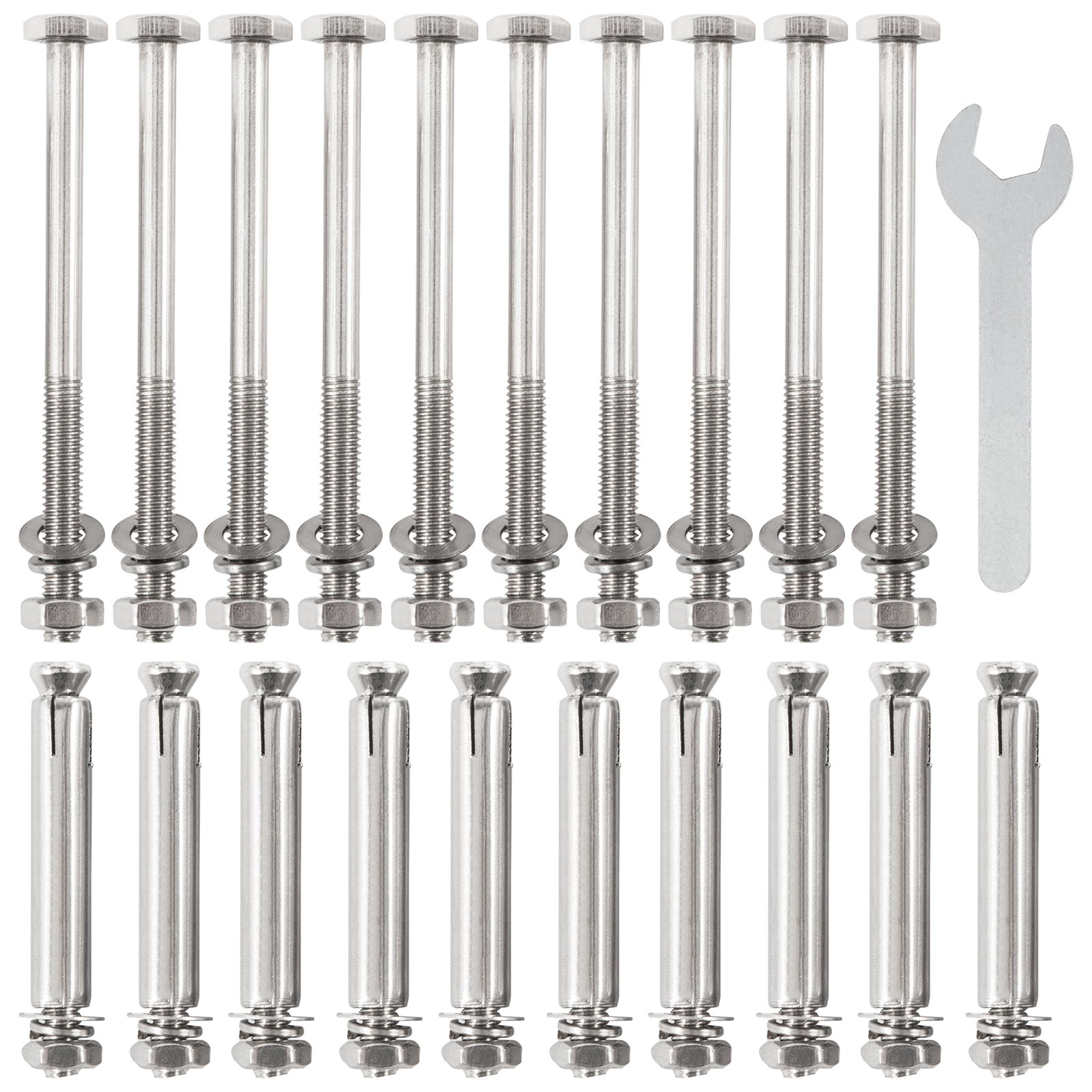 Vevor Standoff Post Base Adjustable Post Base 6x6" Adjustable Post Anchor 5pcs