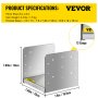 VEVOR Standoff Post Base 8x8 Inch Adjustable Post Base Post Mender Offers Moisture Protection Adjustable Post Anchor with Fibre Drawing Surface and Full Set of Accessories for Rough Size Lumber (1pc)