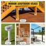 VEVOR Standoff Post Base 8 x 8"(Inner Size:7.8 x 7.48") 4 PCS Stainless Steel Adjustable Post Base Adjustable Post Anchor with Fiber Drawing Surface and Full Set of Accessories for Rough Size Lumber