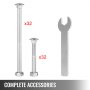 8pcs Solid Steel Heavy Duty Workbench Corner Bracket Kit For Shop Table Shelf