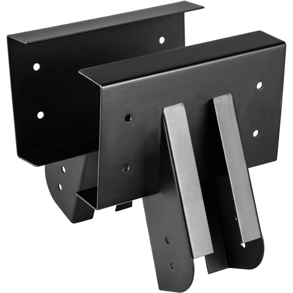 VEVOR Swing Set Bracket 9.84" Swing Bracket A-Frame Construction Swing Set Hardware Iron Material with Black Powder Coated DIY Swing Set Middle Bracket Swing Set Kit for 2 (4x4) Legs & 1 (4x6) Beam
