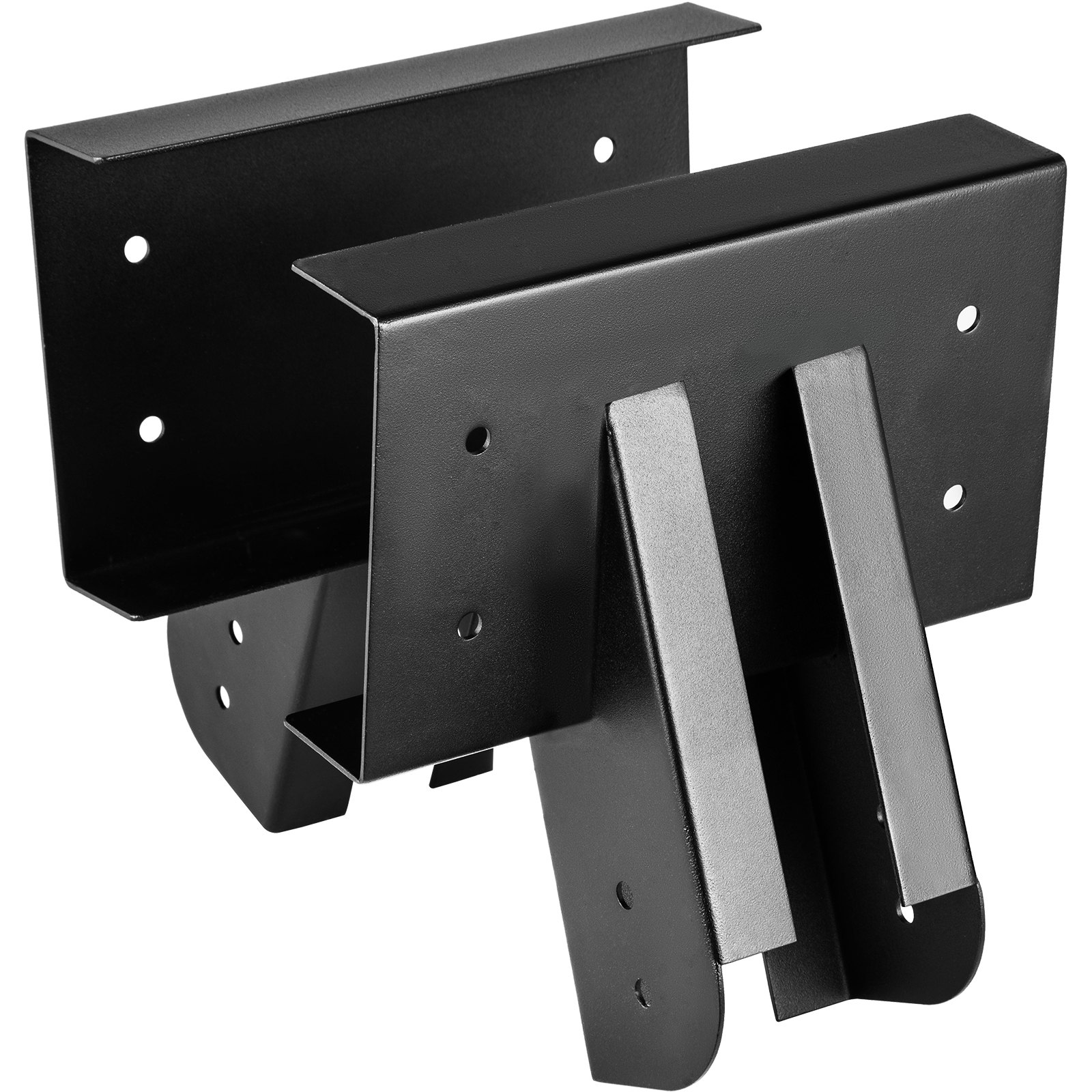 VEVOR Swing Set Bracket 9.84" Swing Bracket A-Frame Construction Swing Set Hardware Iron Material with Black Powder Coated DIY Swing Set Middle Bracket Swing Set Kit for 2 (4x4) Legs & 1 (4x6) Beam
