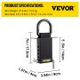 VEVOR 8 Pack Trailer Winches 5400lb 5 Pin Holes for Height Adjustment Stake Pocket, Black