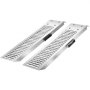 VEVOR Trailer Ramps, 2PCS 985 x 225mm, Heavy-Duty Steel ATV Ramp Set with Anti-Slip Plates, 544kg Combined Capacity Loading Ramps for Motorcycles, Lawn Mowers, Farm Tractors, Carts
