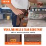VEVOR Tool Belt, 13 Pockets, Adjusts from 29 Inches to 54 Inches, Polyester Heavy Duty Tool Pouch Bag, Detachable Tool Bag for Electrician, Carpenter, Handyman, Woodworker, Construction, Framer, Brown