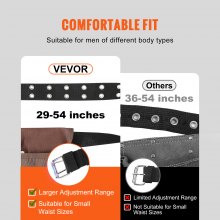 VEVOR Tool Belt Carpenter Construction Tool Pouch 13 Pockets 29"-54" Waist Size