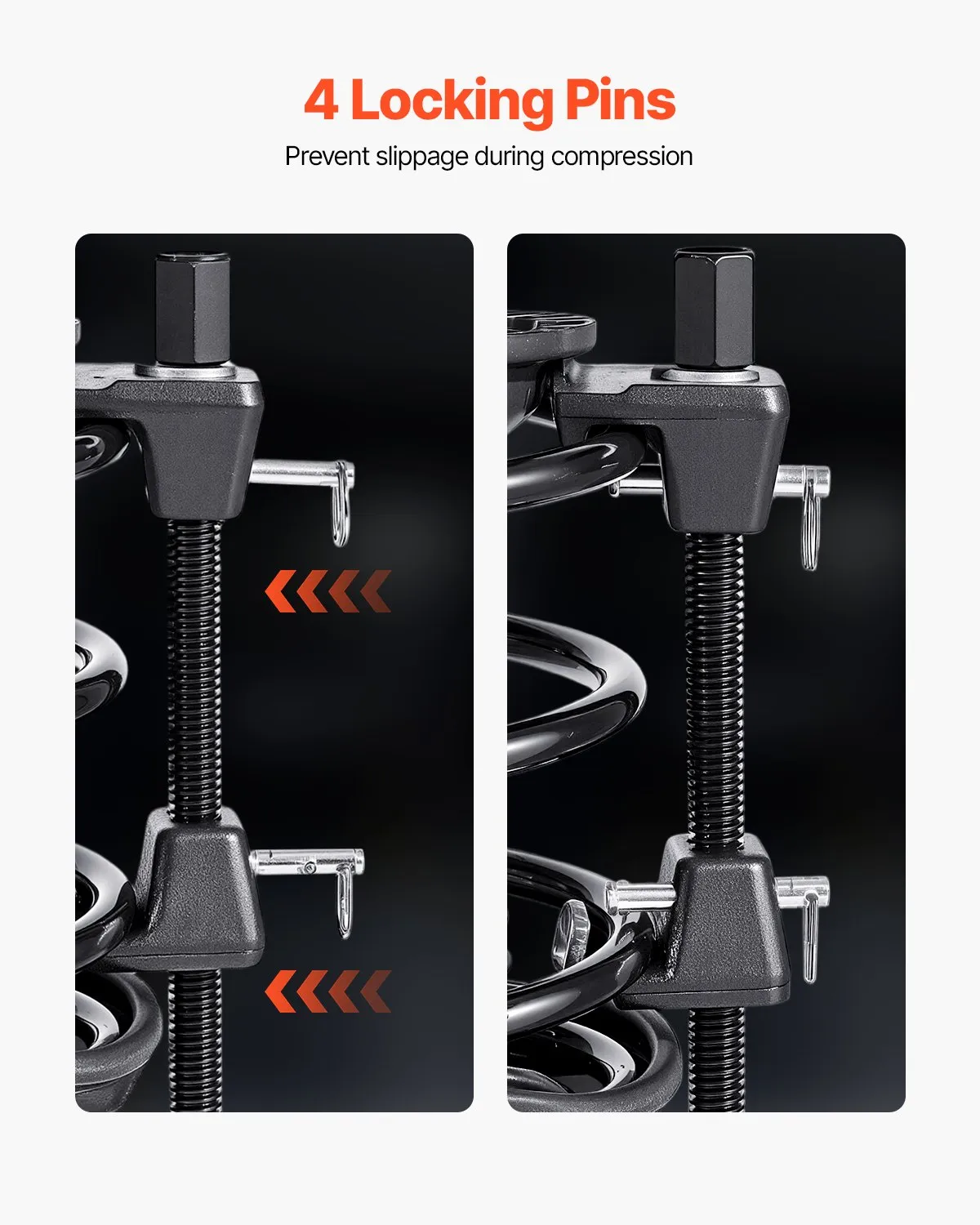 VEVOR Strut Spring Compressor 2 Pcs Coil Spring Compressor Tool 10.4-Inch Range