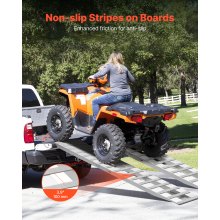 2Pcs 94 x 15 in Aluminum Loading Ramps Trailer Ramps 6000LBS for Car ATV Truck