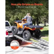 2Pcs 94 x 15 in Aluminum Loading Ramps Trailer Ramps 6000LBS for Car ATV Truck