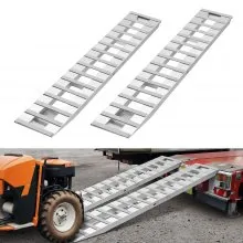 2Pcs 94 x 15 in Aluminum Loading Ramps Trailer Ramps 6000LBS for Car ATV Truck