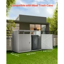 Trash Can Storage Garbage Can Storage Shed 2 x 52.79 Gal for Trash Cans