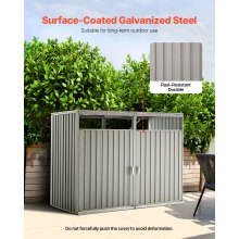 Trash Can Storage Garbage Can Storage Shed 2 x 52.79 Gal for Trash Cans